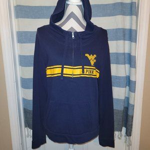 VS Pink WV Half Zip Pullover Hoodie Women's Large